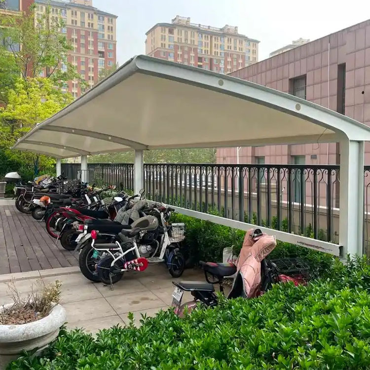 金塔县膜结构电动车棚